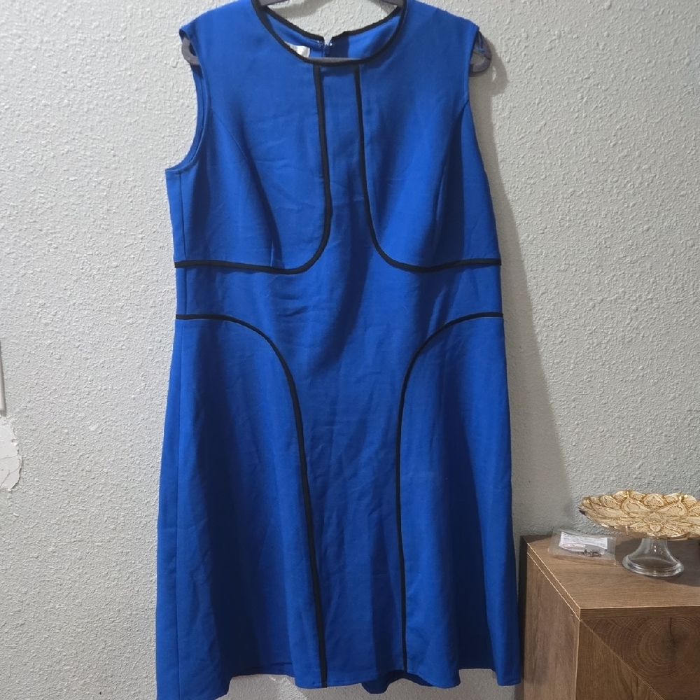 London Style Royal Blue Midi Dress. #110